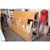 Image 1 : Rolling Lumber Rack (with all Contents)
