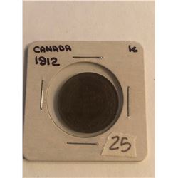 Early 1912 Canada Large Cent