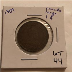 1909 Canada Large 1 Cent Nice Early Coin