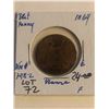 Image 1 : Early 1864 Great Britain 1/2 Penny Fine Grade