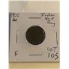 Image 1 : Early 1902 Brown Indian Head Penny in Fine Grade