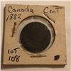 Image 1 : Rare Early 1882 Canada Large 1 Cent Nice Early Coin