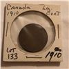 Image 1 : 1910 Canada Large 1 Cent Nice Early Coin