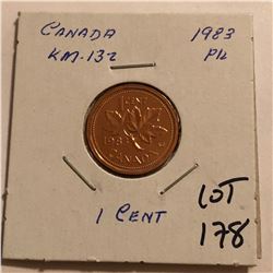 1983 Canada PROOF 1 Cent Very Nice Coin