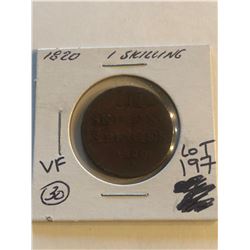 1820 Norway 1 Skilling Very Fine High Grade