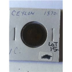 1870 CEYLON 1 Cent