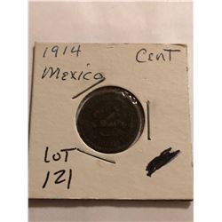 1914 Mexico 1 Cent Nice Early Coin