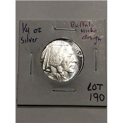 Buffalo Chief Silver Bullion Coin 1/4oz 999 Fine Silver