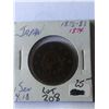 Image 1 : 1874 Japan 1 Sen Coin