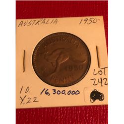 Nice 1950 Australia Large Penny