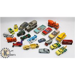 TRAY OF VINTAGE DIECAST CARS, MATCHBOX, HUSKY
