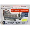 Image 1 : NEW BED RISERS SET OF 4