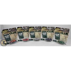 SET OF 5 JOHNNY LIGHTENING CLUE CARS 2-6