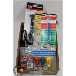 FLAT OF ASSORTED TOOLS