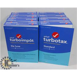 BUNDLE OF 8 TURBO TAX STANDARD FOR 2018 TAX YEAR