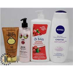 BAG OF ASSORTED BODY LOTION