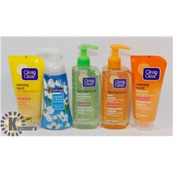 BAG OF CLEAN & CLEAR CLEANSERS AND MORE