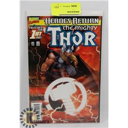HERO'S RETURN THE MIGHTY THOR #1 ISSUE COMIC