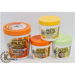 BAG OF ASSORTED GARNIER HAIR MASKS