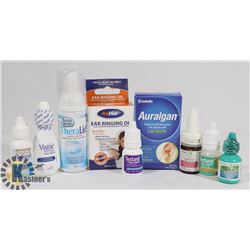BAG OF EAR AND EYE DROPS