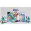 Image 1 : BAG OF ASSORTED EYE DROPS AND CLEANSERS