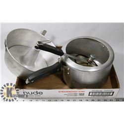 SUNFLAME PRESSURE COOKER AND ANGEL FOOD CAKE PAN