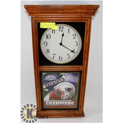 WASHINGTON PATRIOTS WALL CLOCK