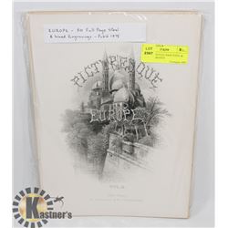 GROUP OF 50 FULL PAGE STEEL & WOOD ENGRAVED