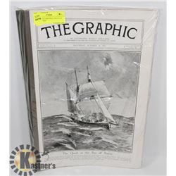 8 COMPLETE ORIGINAL ISSUES OF 'THE GRAPHIC'