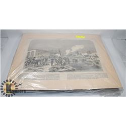 GROUP OF 12 MATTED 19TH CENTURY ORIGINAL PRINTS