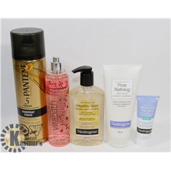 BAG OF ASSORTED BATHROOM PRODUCTS INCLUDING
