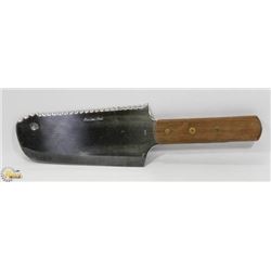 JAPANESE 7" STAINLESS STEEL DOUBLE EDGED CLEAVER