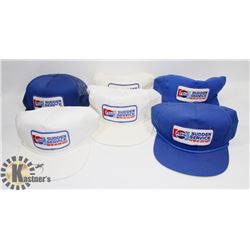 6 VINTAGE PEPSI BALL CAPS.