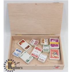 CIGAR BOX FILLED WITH 10X100 LOT BUNDLED &