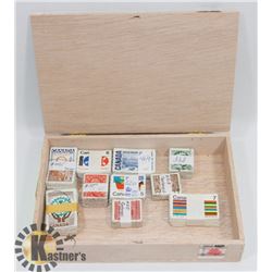 CIGAR BOX FILLED WITH 10X100 LOT BUNDLED &