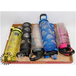 FLAT OF EDDIE BAUER GYM-CAMPING  BOTTLES