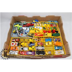 FLAT OF VINTAGE MATCHBOX, TONKA, AND MORE