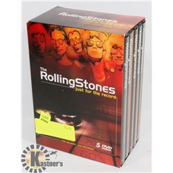 THE ROLLING STONES JUST FOR THE RECORD 5 DVD SET