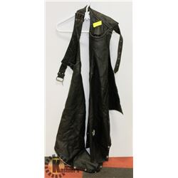 MEN'S XL LEATHER RIDING CHAPS