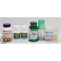 BAG OF SUPPLEMENTS, PAIN MEDS AND MORE