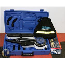 LOT OF CAR ACCESSORIES INCL HARDCOVER CAR CLEANING