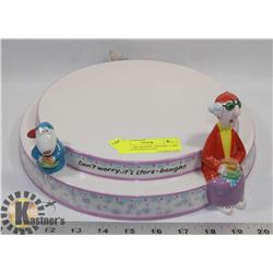 HALLMARK MAXINE CERAMIC CAKE DISPLAY STAND PLATE