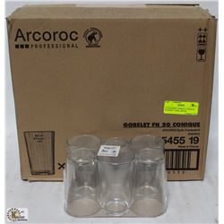 6.75OZ/200ML CONIQUE TUMBLER GLASSES 1 CASE, ARCOR