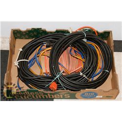 LOT OF 4 EXTENSION CORDS