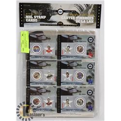 2001 CANADA POST OFFICIAL NHL STAMP CARD SET OF