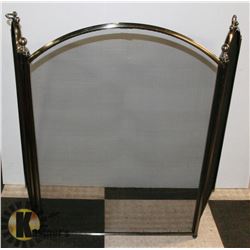 HEAVY STEEL DECORATIVE FIRE PLACE SCREEN