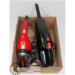 LOT OF 2 HAND VACUUMS (DIRT DEVIL)