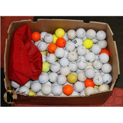 LARGE BOX OF RECLAIMED GOLF BALLS