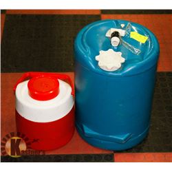 RELIANCE 5 GALLON & 4 LITRE THERMOS BEVERAGE