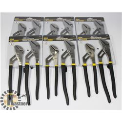 CASE OF 2PC GROOVE JOINT PLIERS SETS